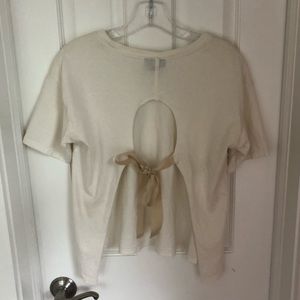 Topshop Cut Out Back Tshirt
